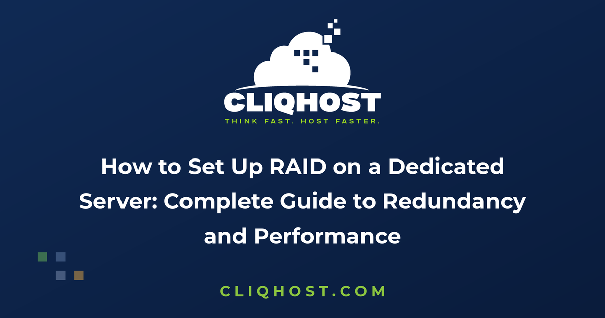 How to Set Up RAID on a Dedicated Server: Complete Guide to Redundancy and Performance